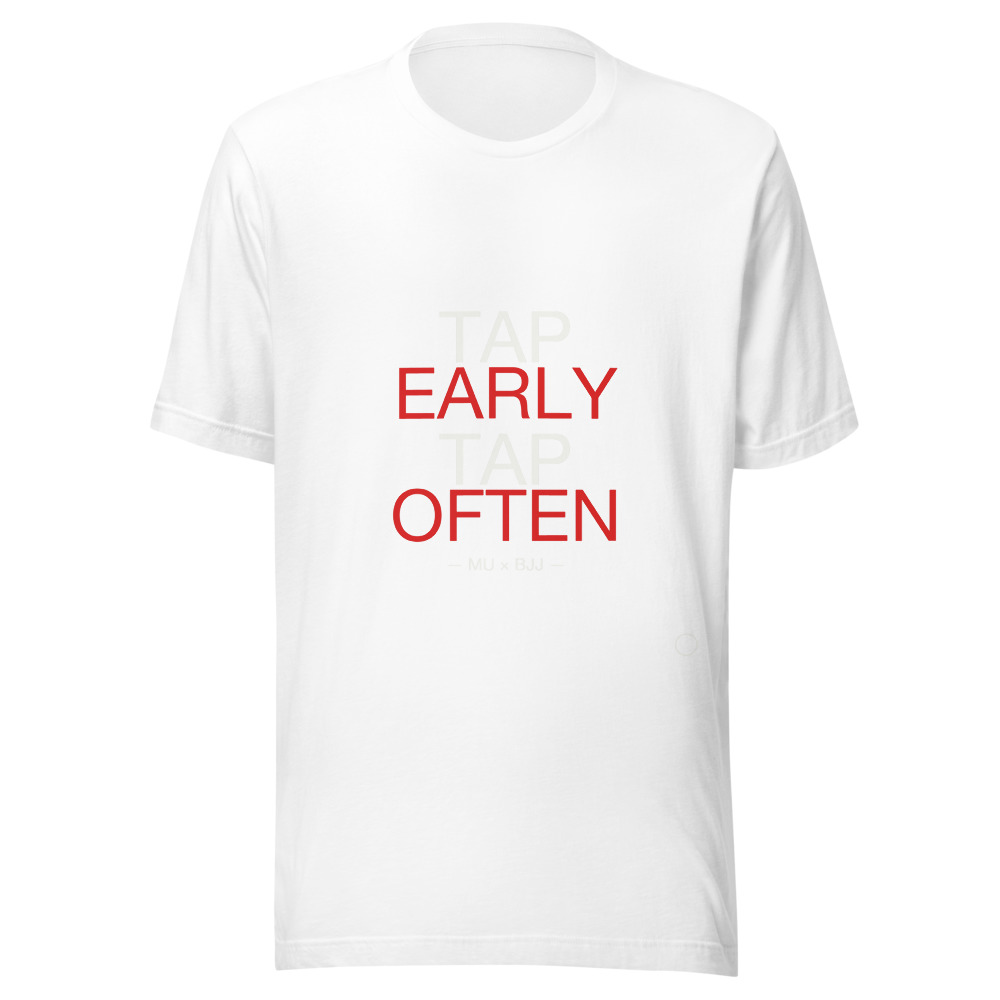 TAP EARLY TAP OFTEN Tee · White