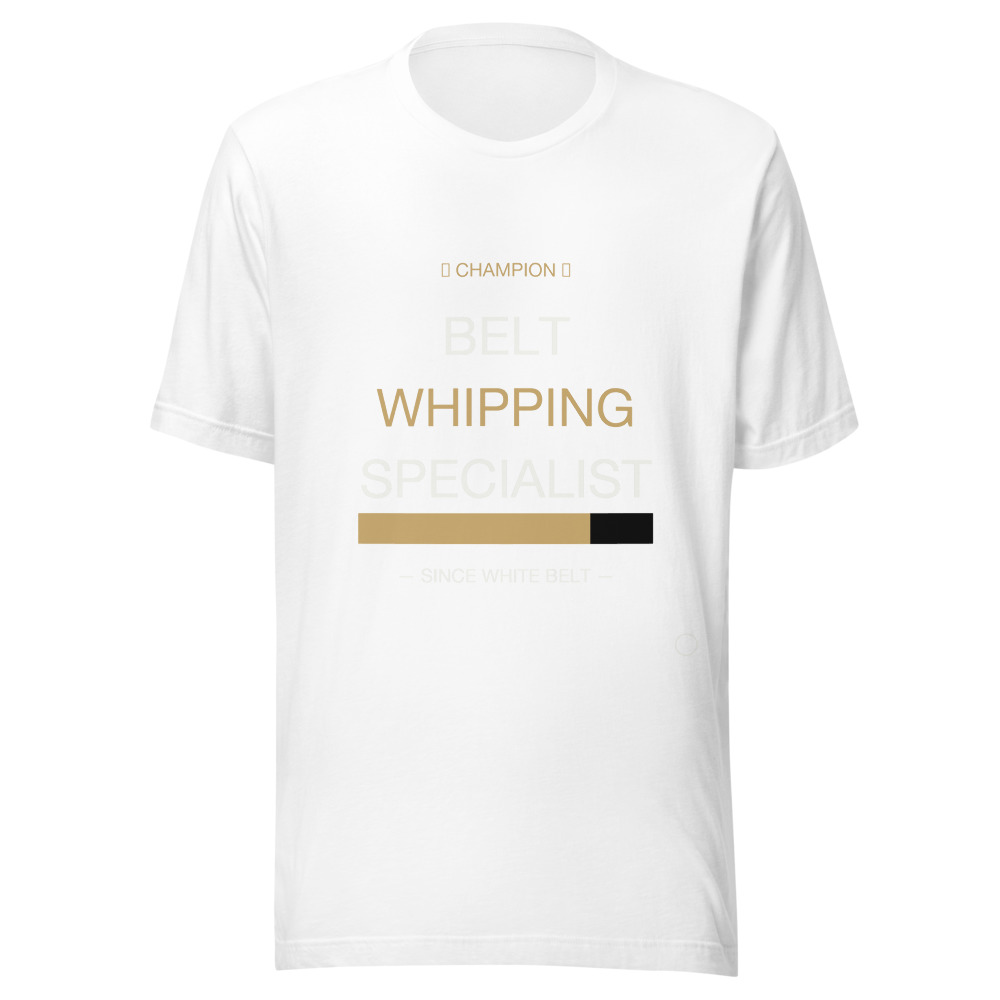 BELT WHIPPING CHAMPION Tee · White