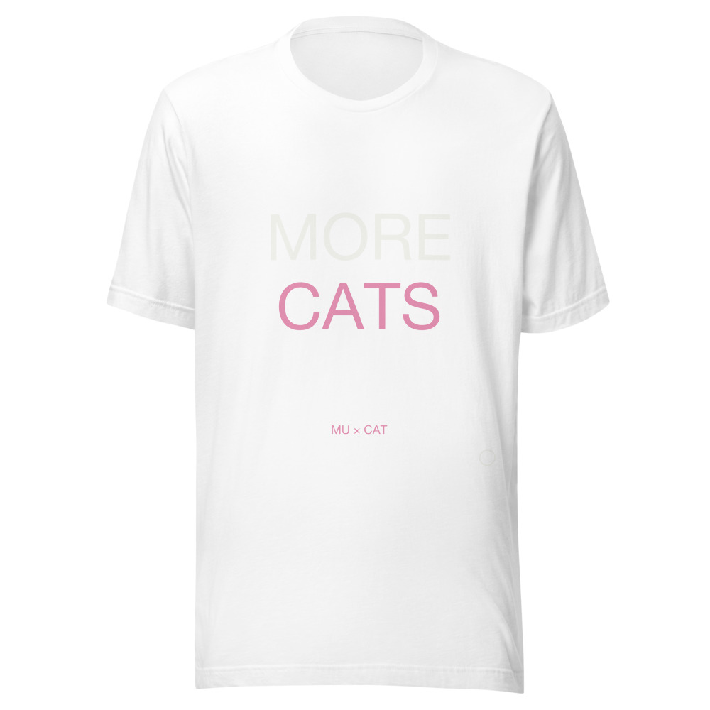 MORE CATS Tee White