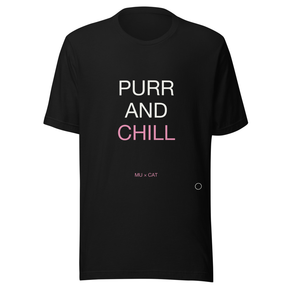 PURR CHILL Tee Black