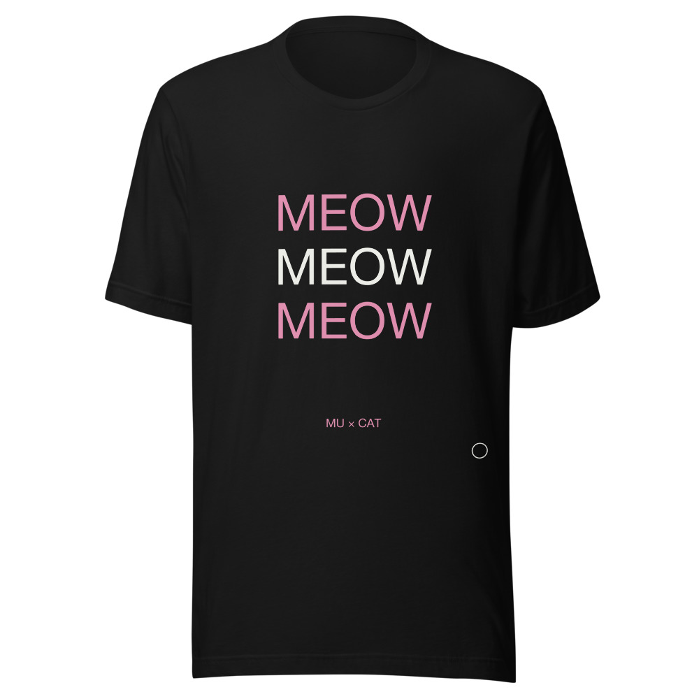 MEOW Tee Black