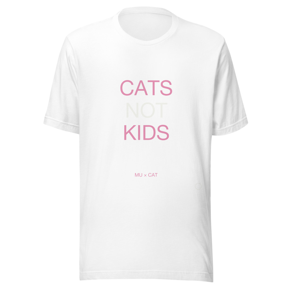 CATS NOT KIDS Tee White