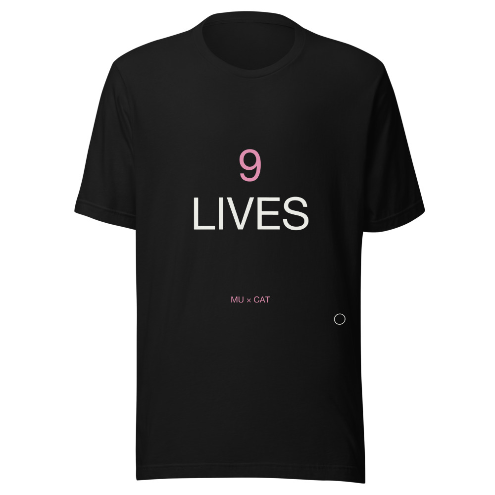 9 LIVES Tee Black