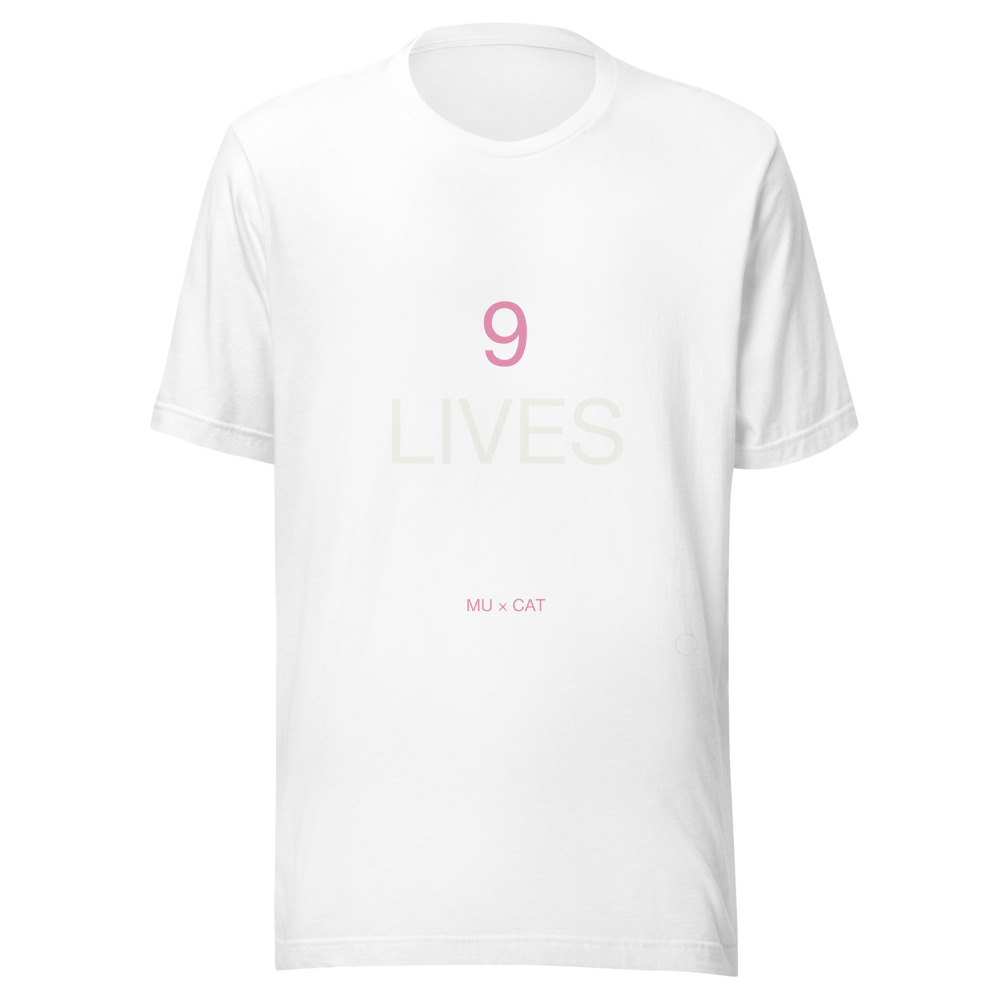 9 LIVES Tee White