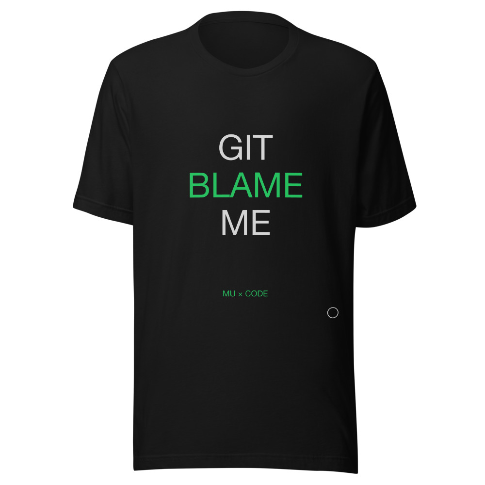 GIT BLAME Tee Black