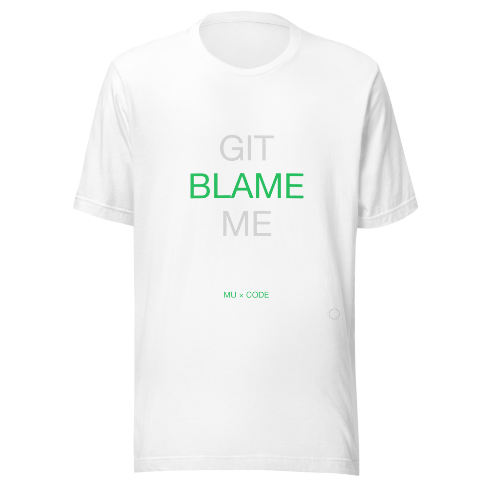 GIT BLAME Tee White