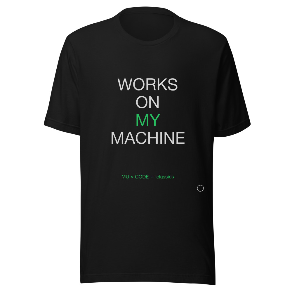 WORKS MACHINE Tee Black