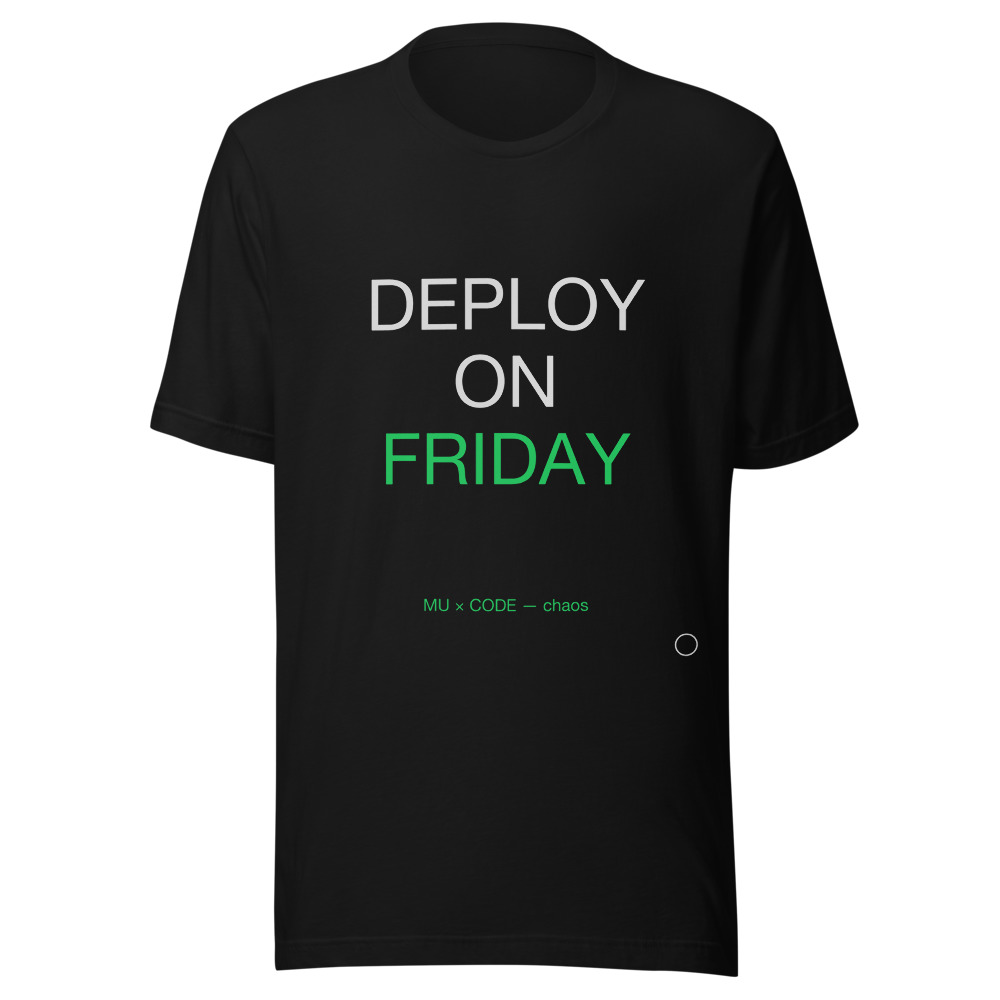 FRIDAY Tee Black