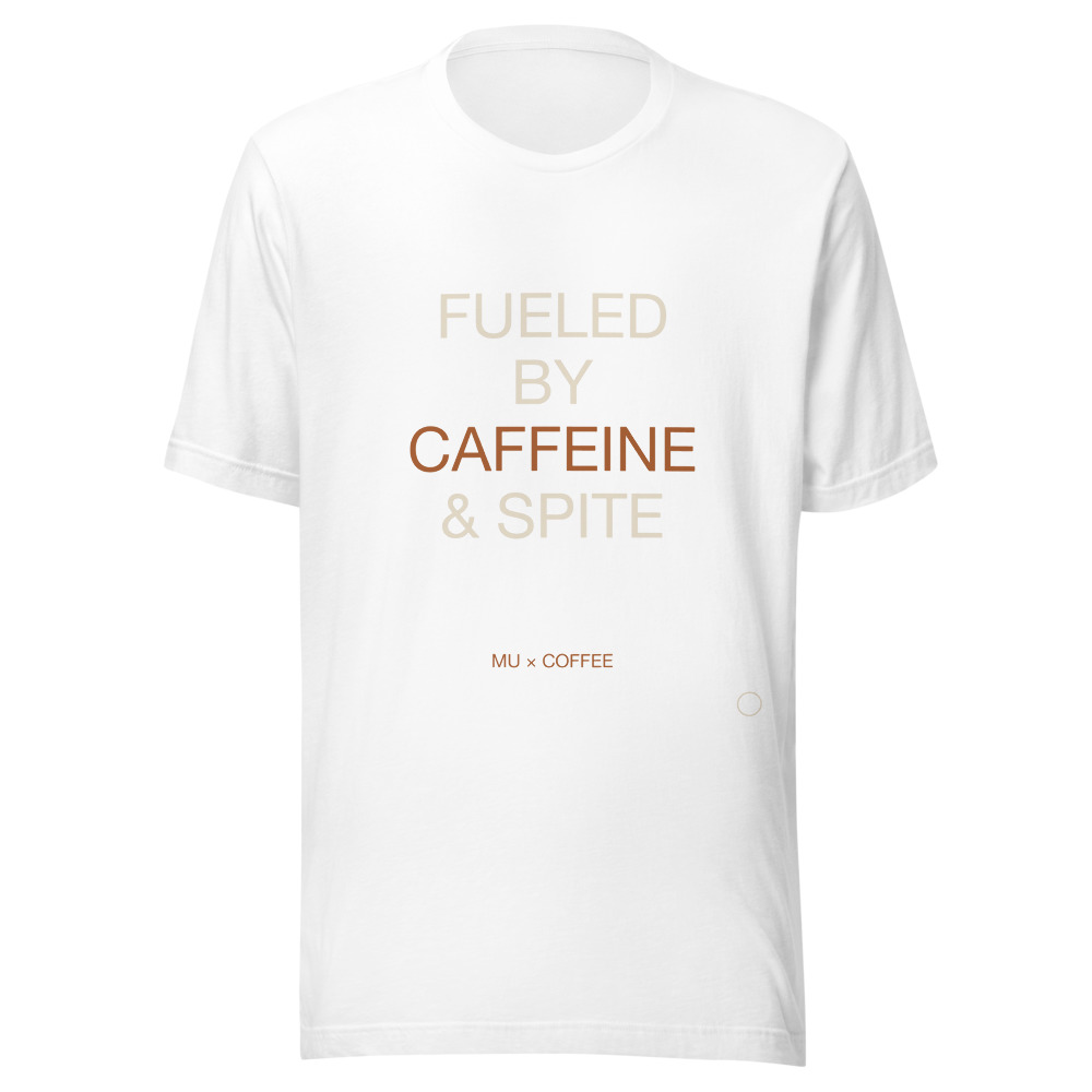 CAFFEINE SPITE Tee White