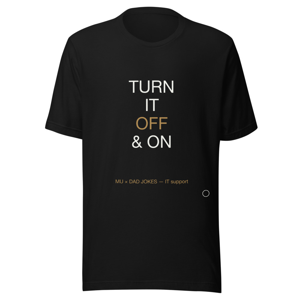 TURN OFF Tee Black