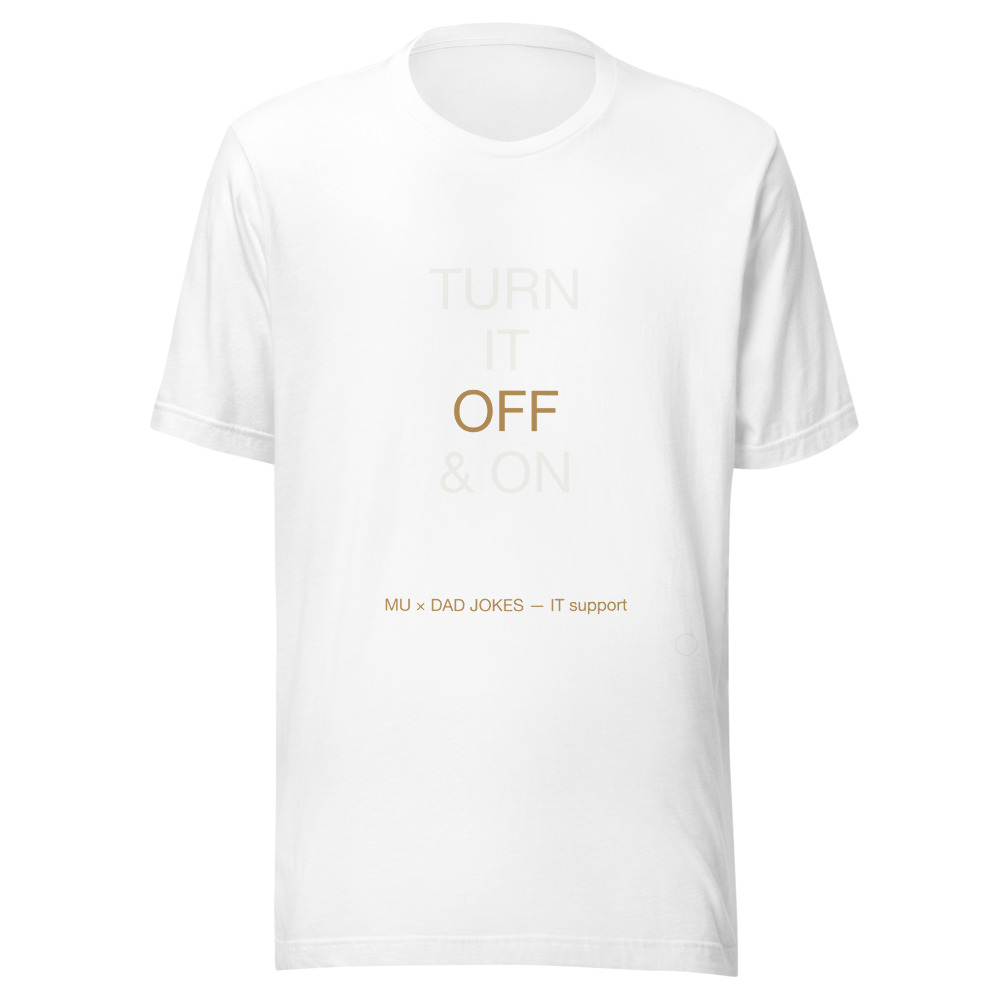 TURN OFF Tee White