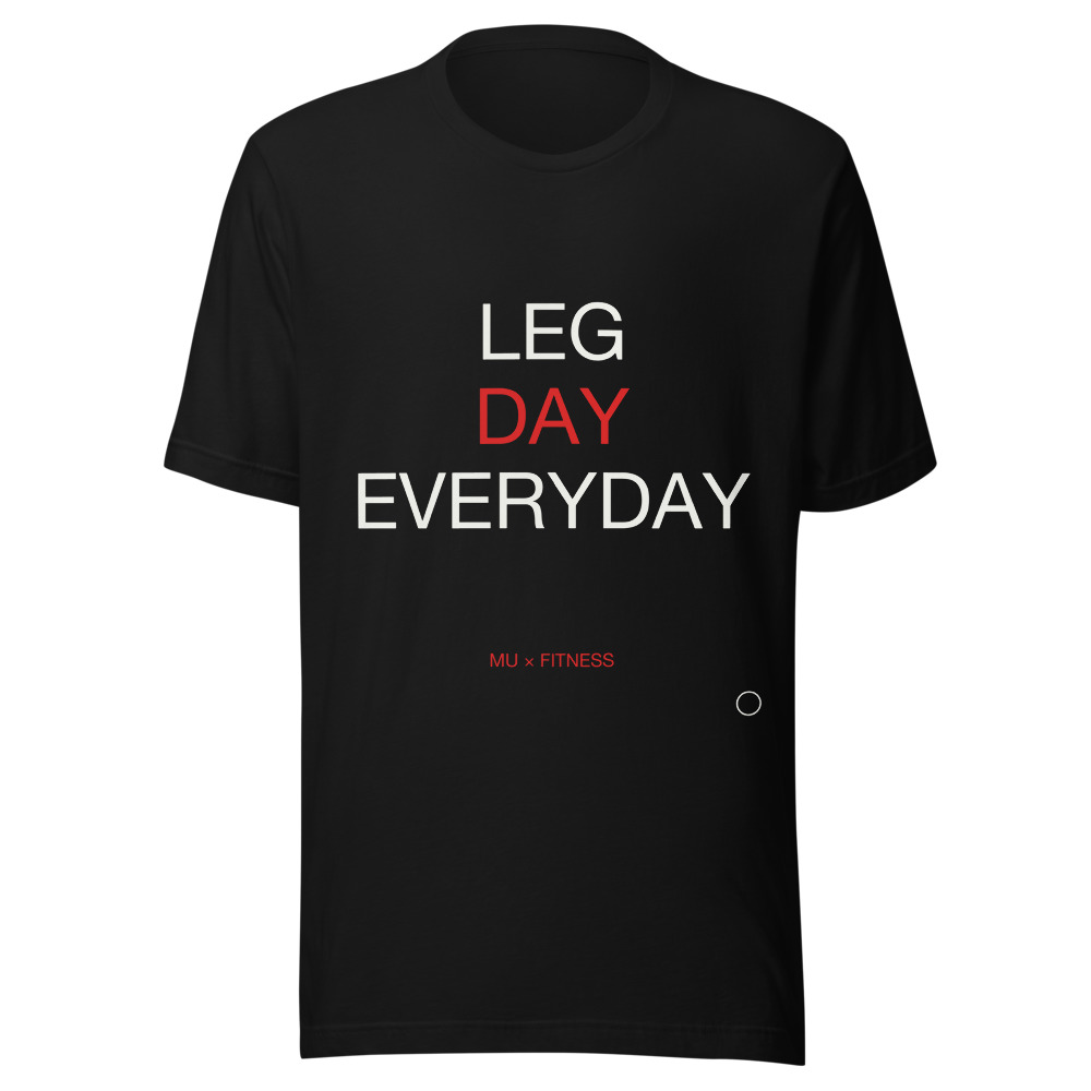 LEG DAY Tee Black