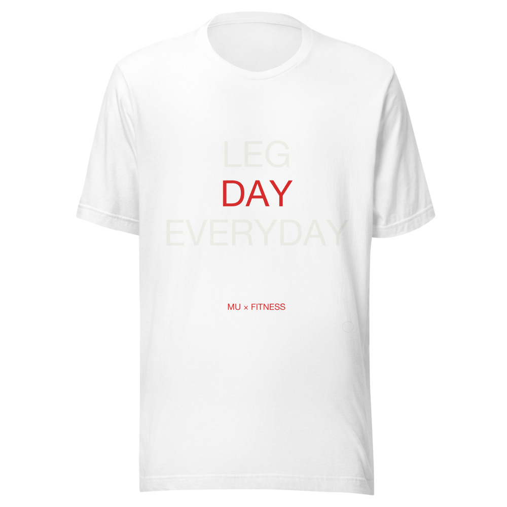 LEG DAY Tee White