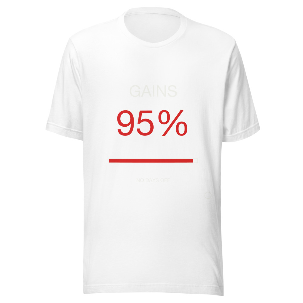 GAINS Tee White