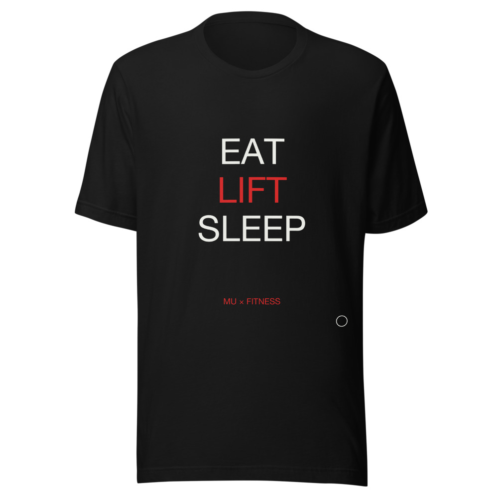 EAT LIFT Tee Black