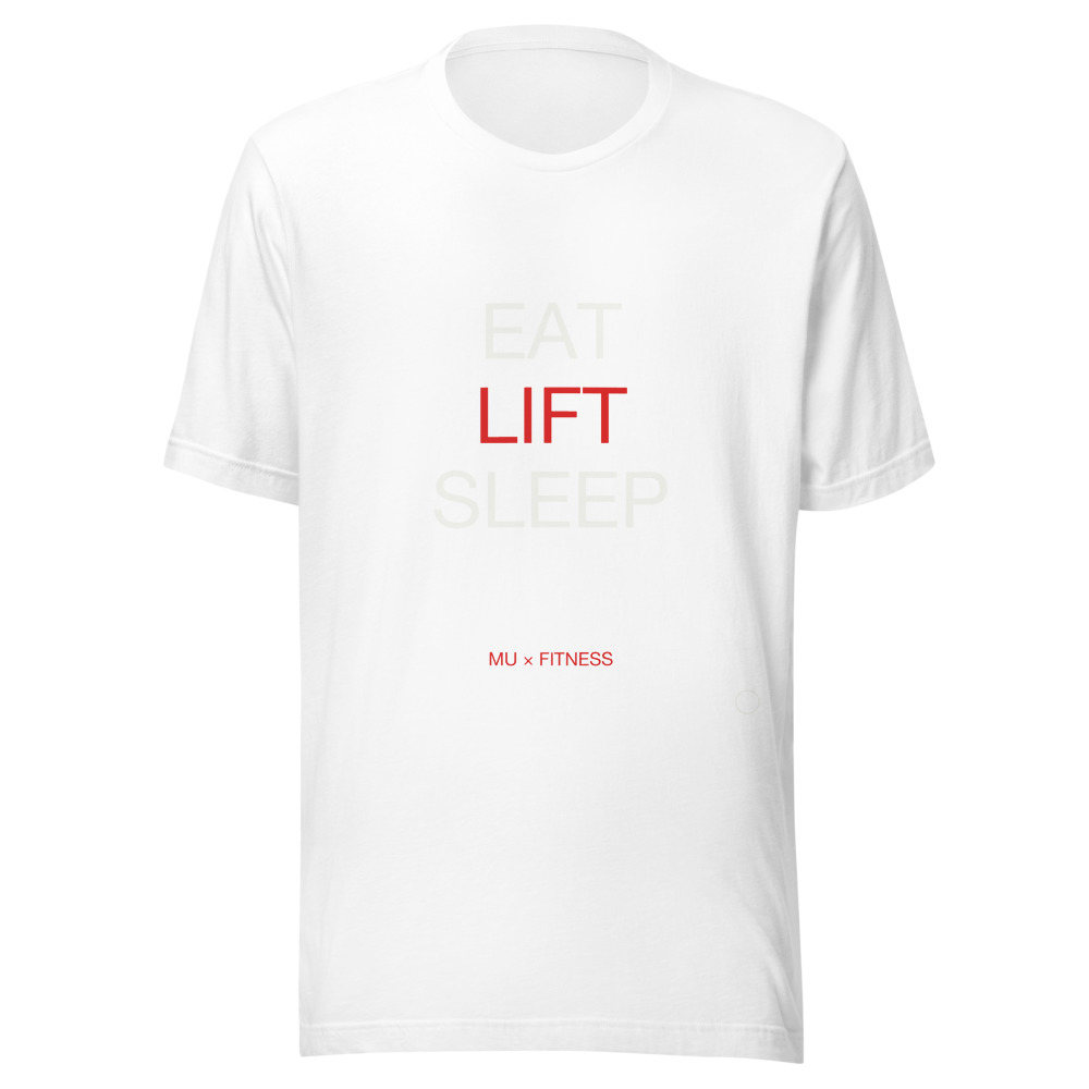 EAT LIFT Tee White
