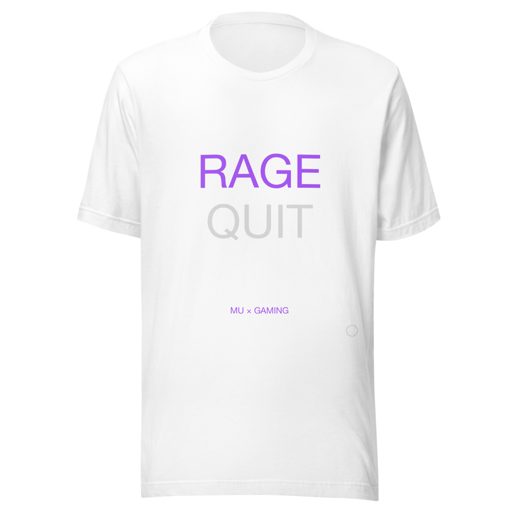 RAGE QUIT Tee White