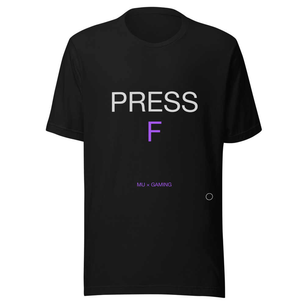PRESS F Tee Black