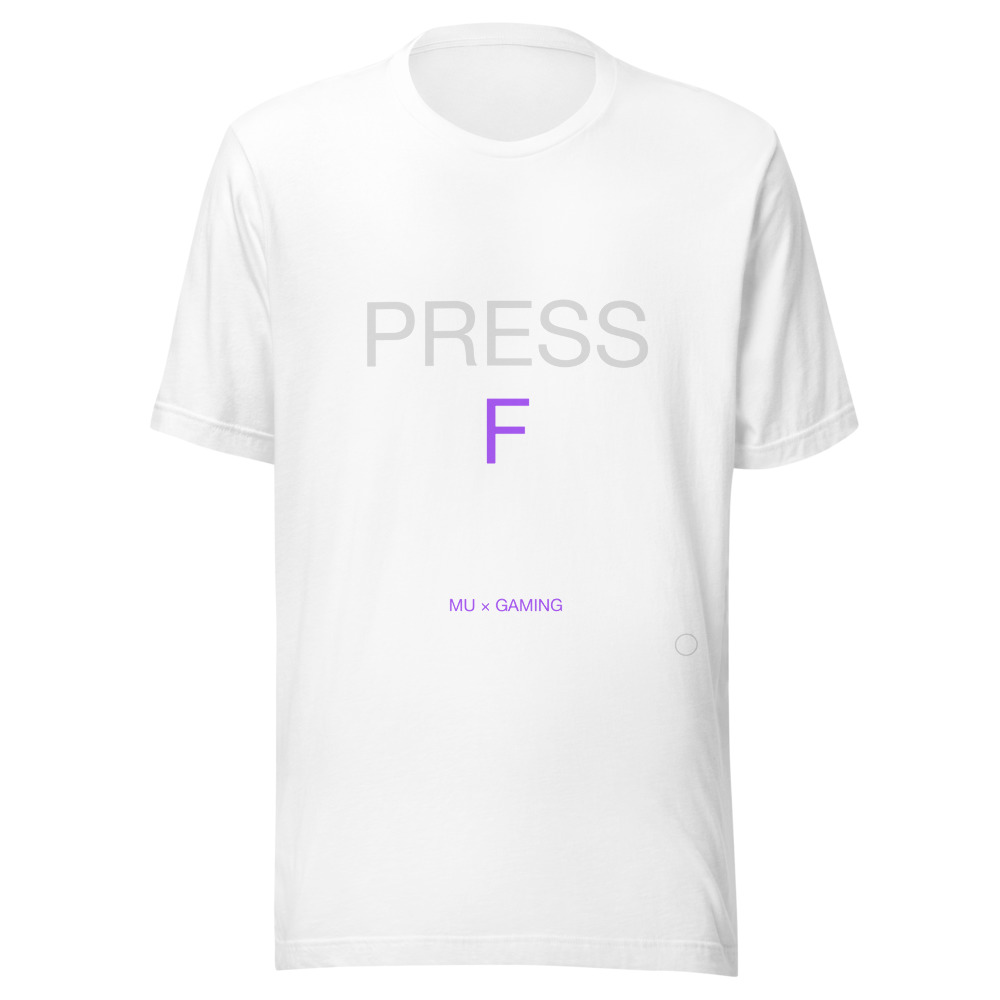 PRESS F Tee White
