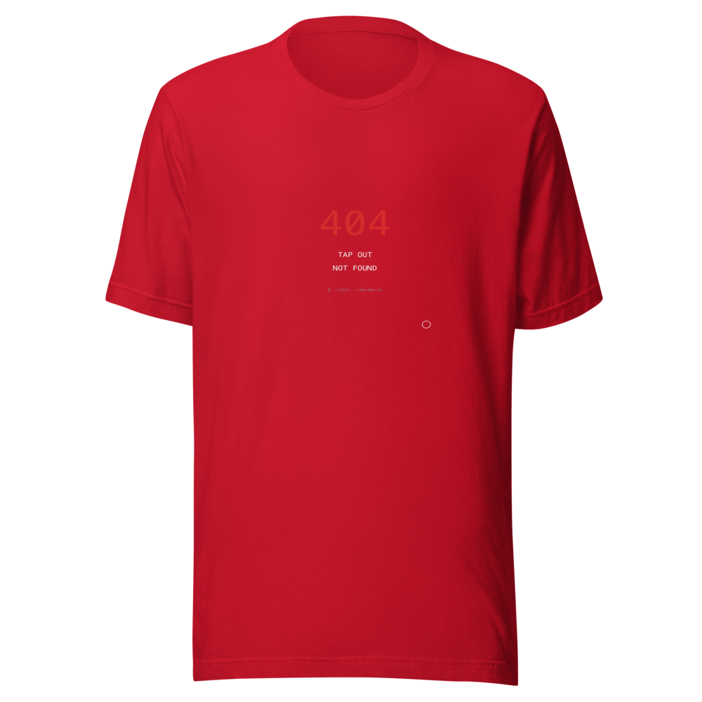 MU × BJJ #02 · TEE RED · 404