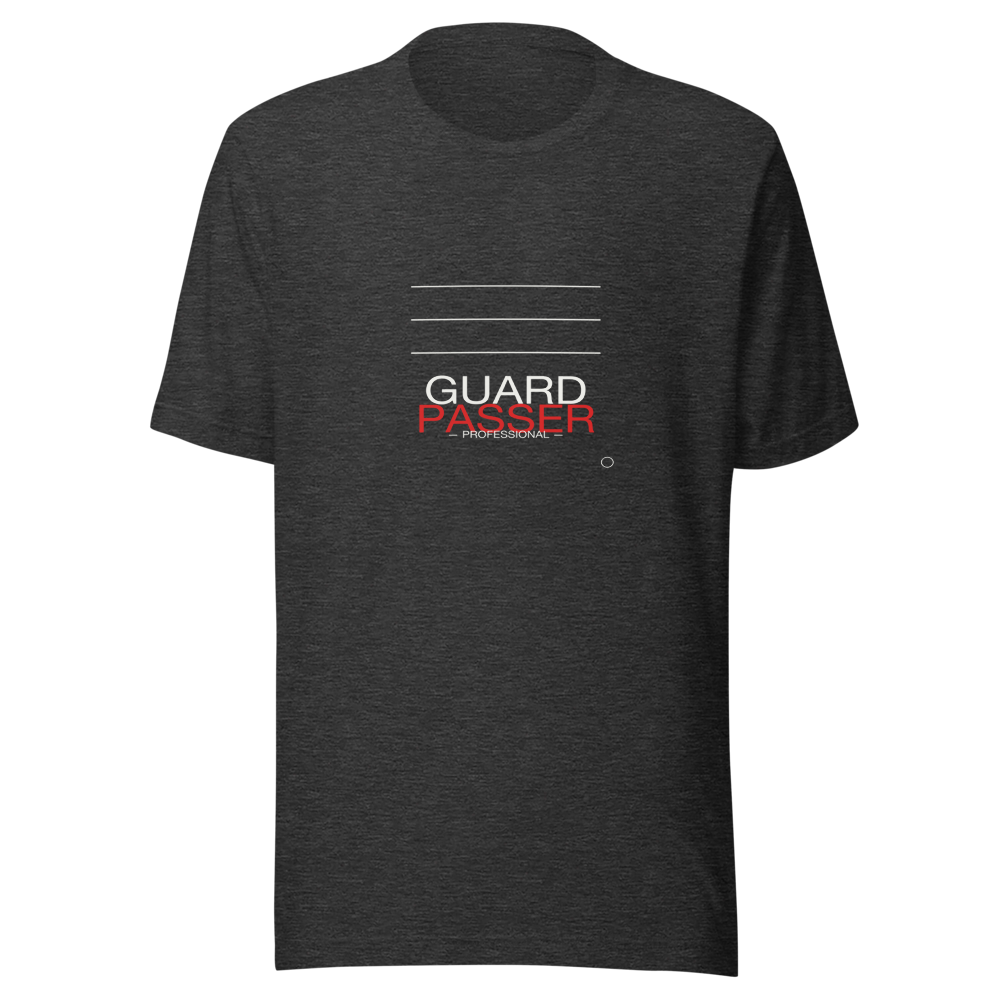 MU × BJJ #05 · TEE DARK HEATHER · GUARD PASSER
