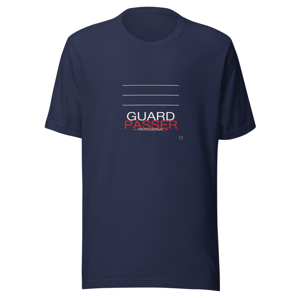 MU × BJJ #05 · TEE NAVY · GUARD PASSER