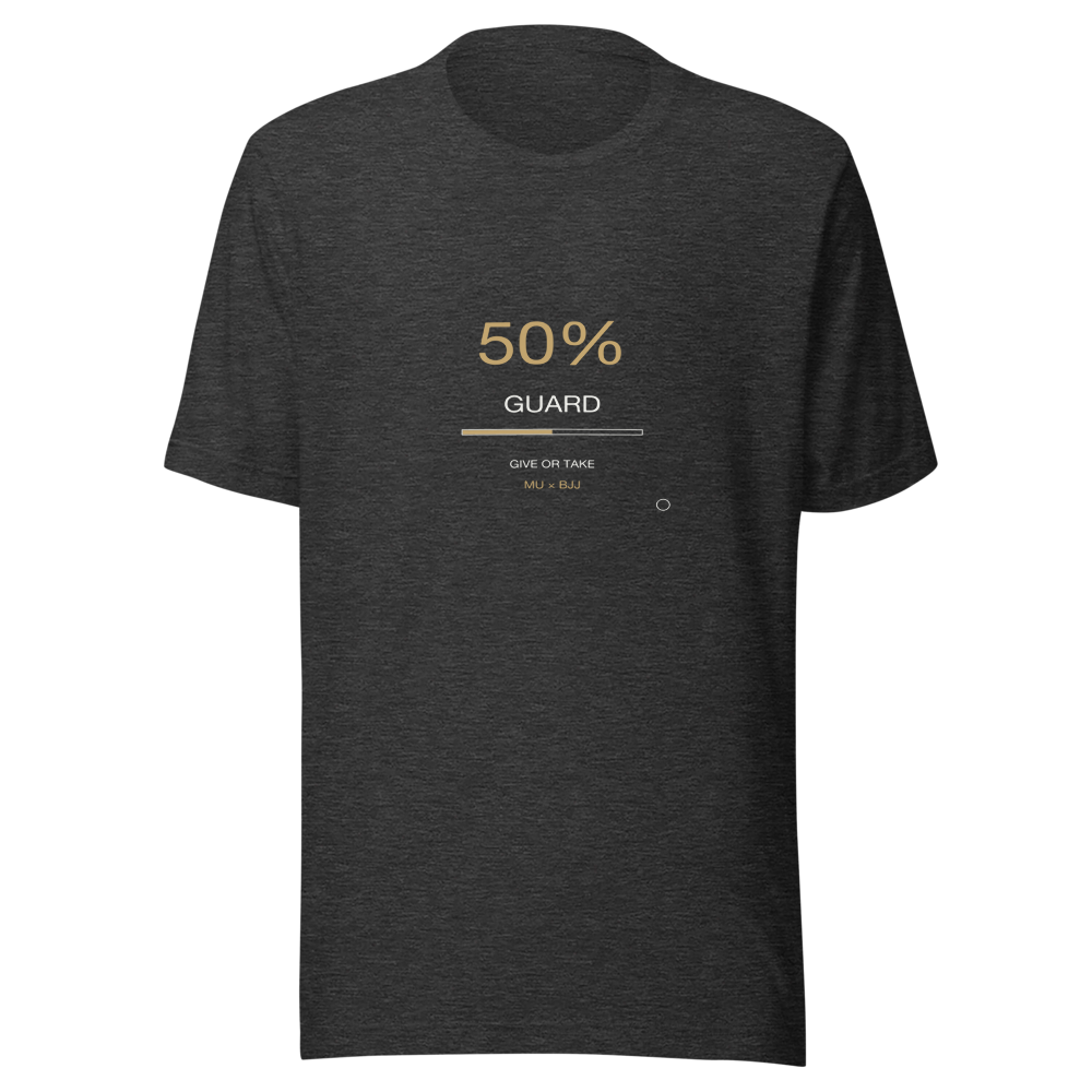 MU × BJJ #10 · TEE DARK HEATHER · 50 GUARD