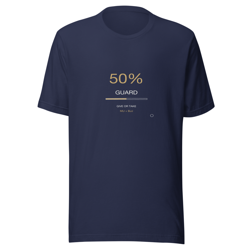MU × BJJ #10 · TEE NAVY · 50 GUARD