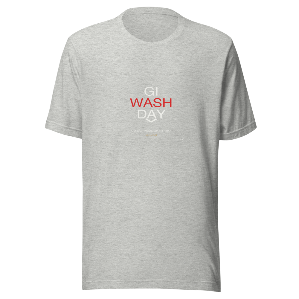MU × BJJ #12 · TEE HEATHER · GI WASH DAY