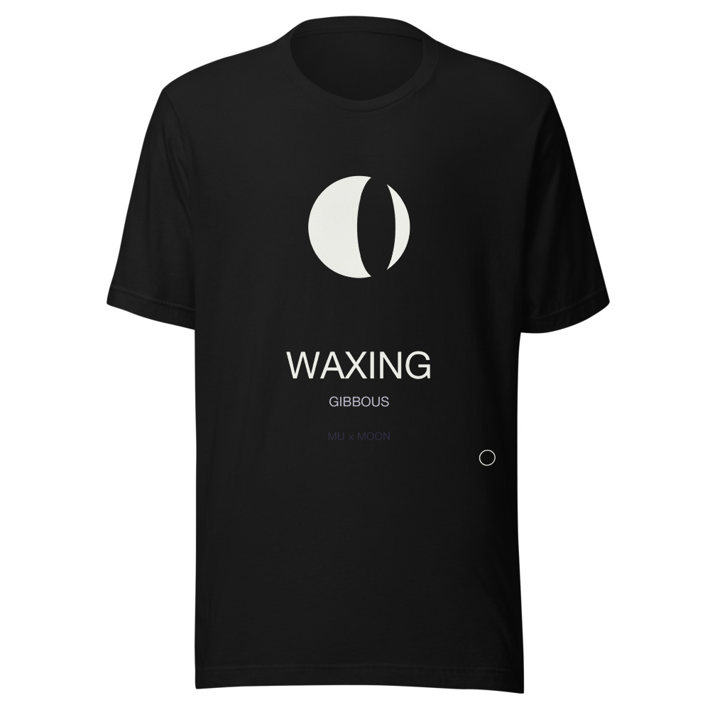 WAXING GIBBOUS Tee Black