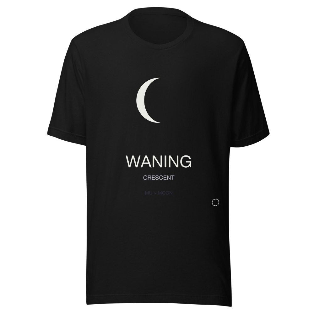 WANING CRESCENT Tee Black