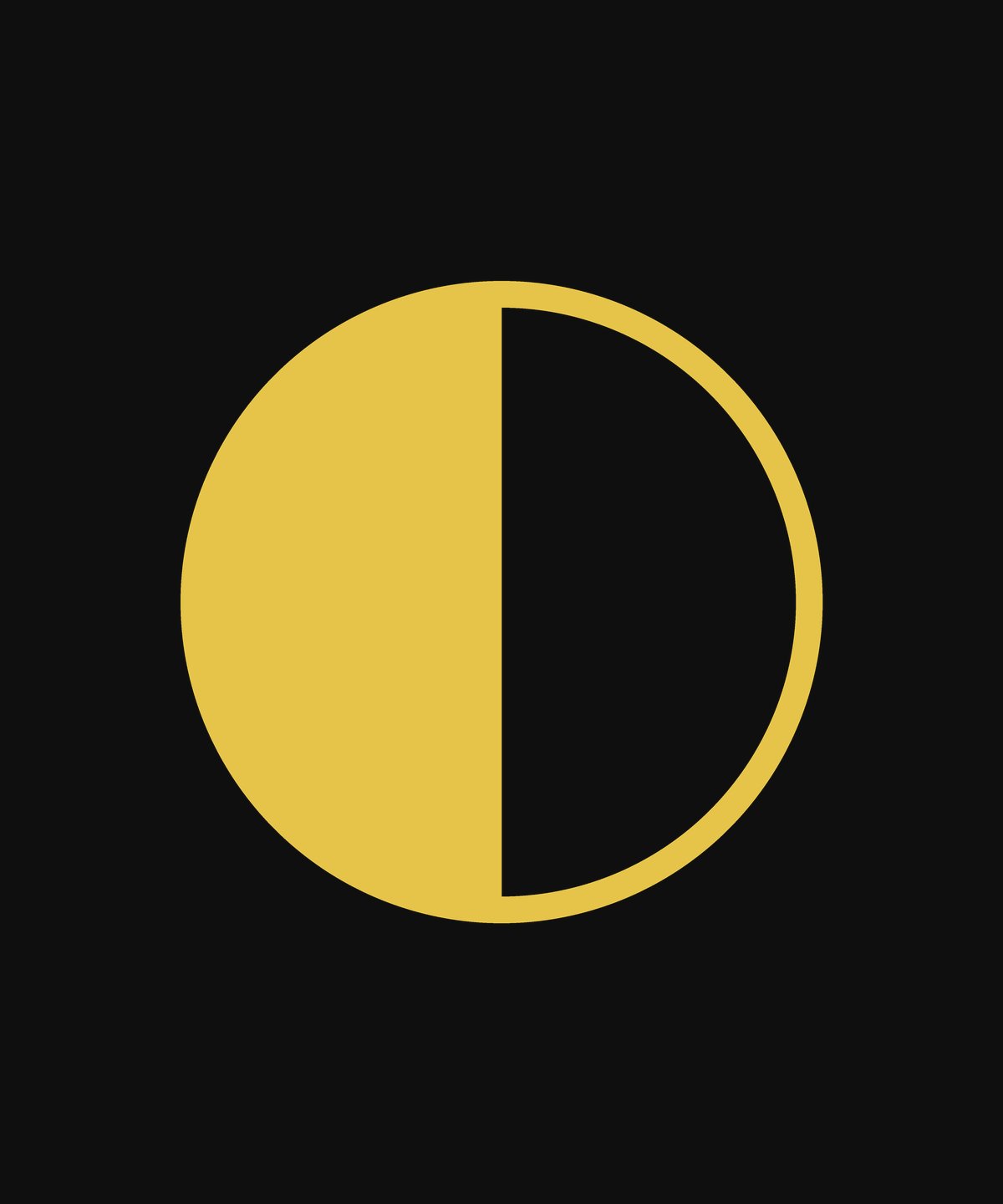 ◐ HALF MOON MARK
