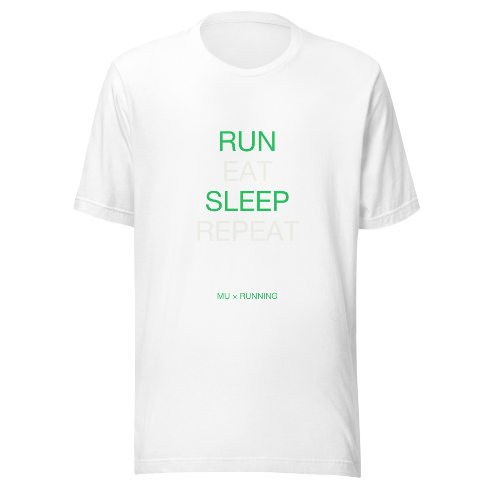 RUN EAT Tee White