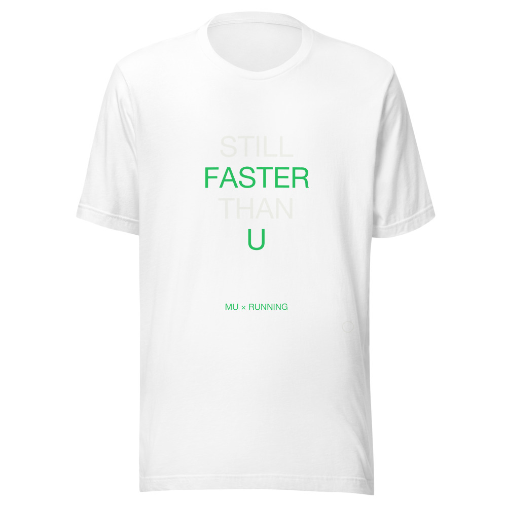 FASTER Tee White