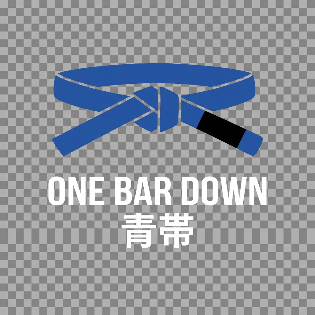 青帯 Tee — One Bar Down