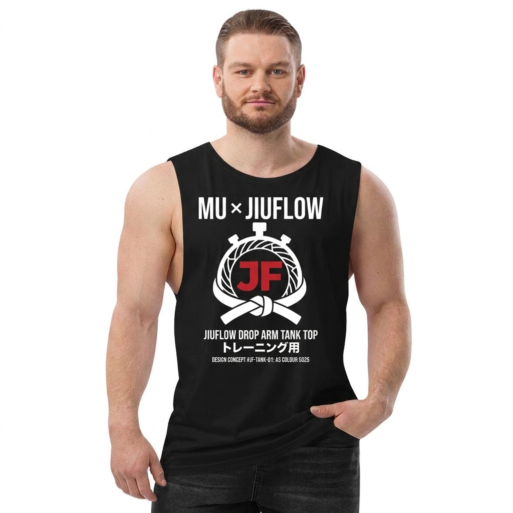 JIUFLOW Drop Arm Tank Top トレーニング用 — jiuflow