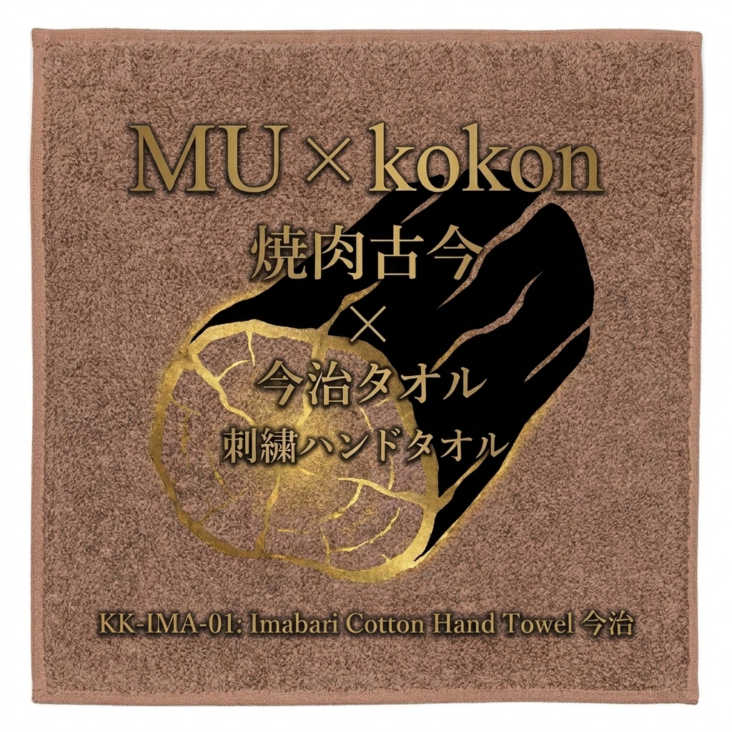 焼肉古今 × 今治タオル 刺繍ハンドタオル — kokon
