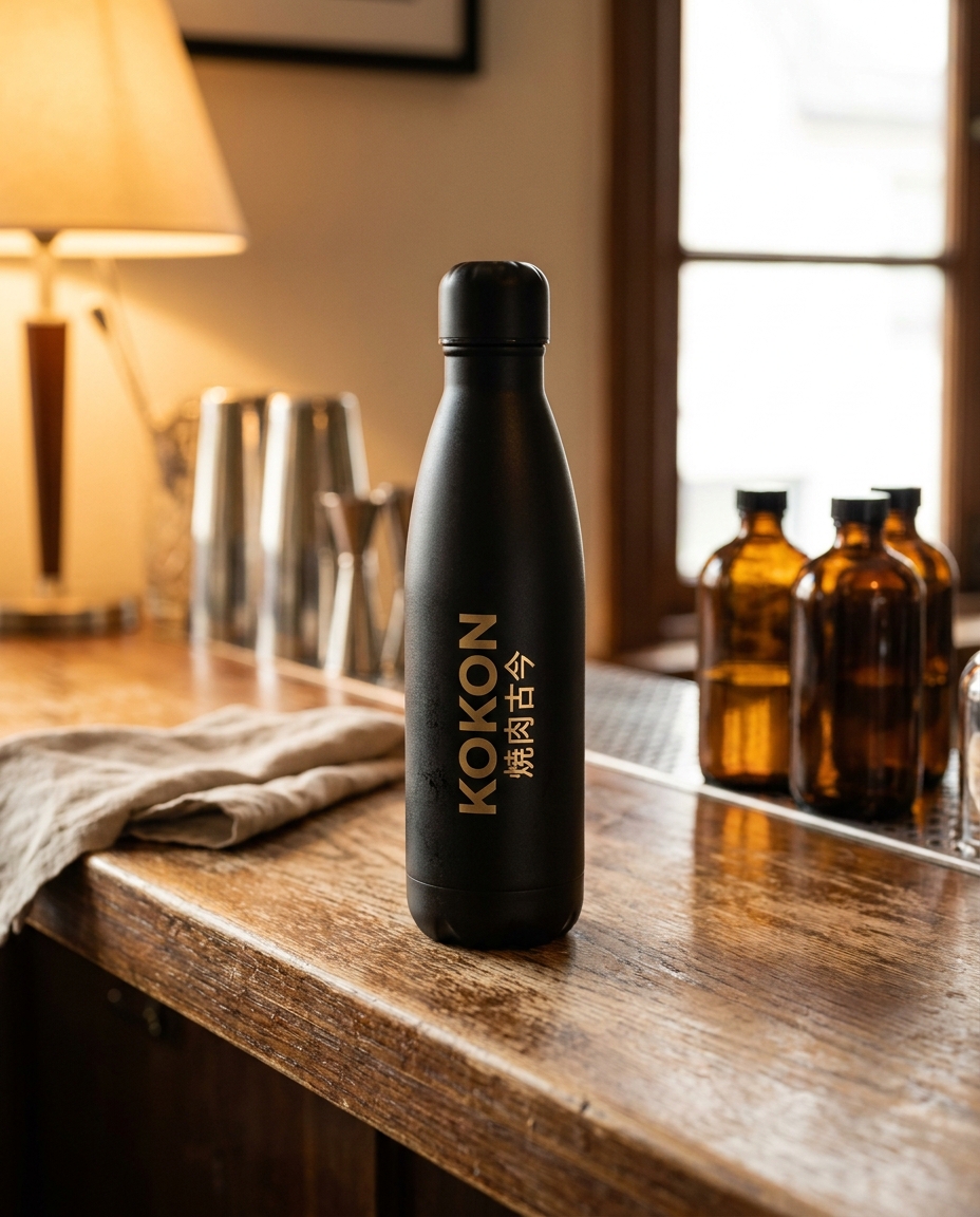 MU × KOKON Stainless Bottle 着画