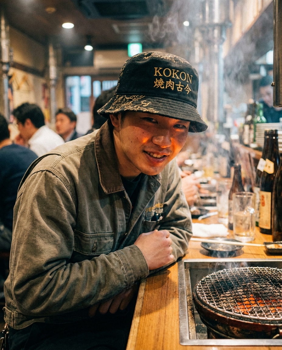 MU × KOKON Bucket Hat 着画