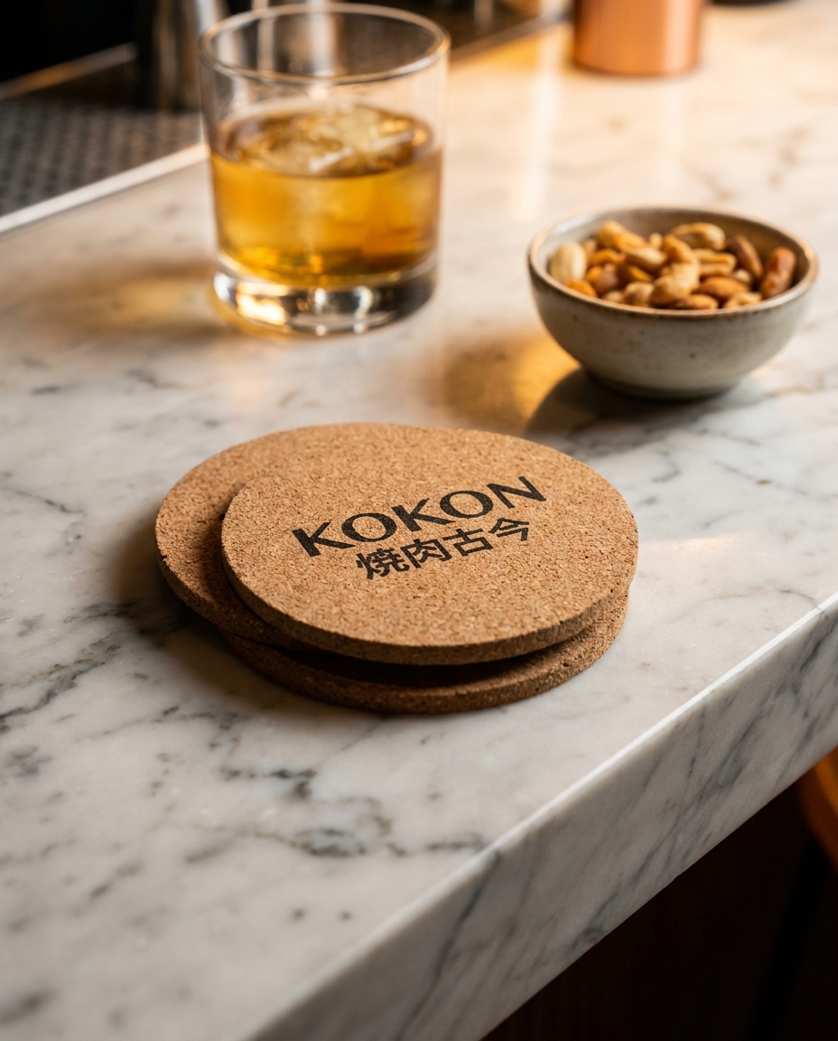 MU × KOKON Cork Coaster Set 着画