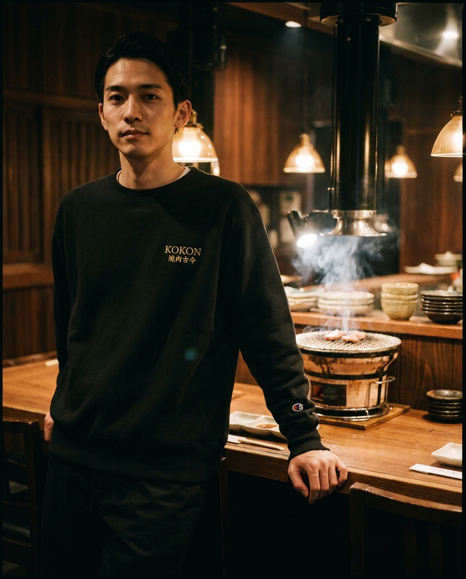 MU × KOKON Champion Crewneck 着画
