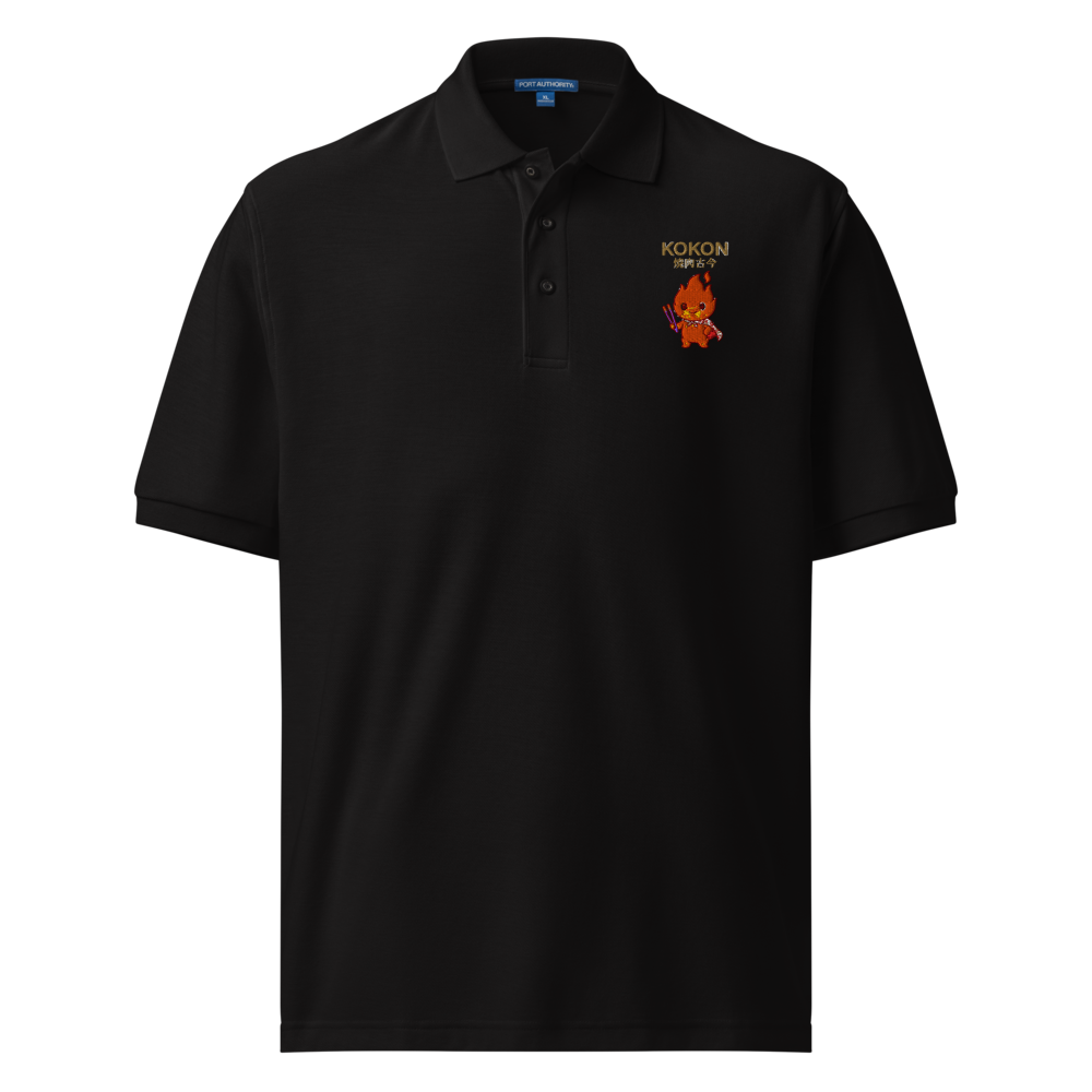 MU × KOKON Cotton Polo (Black) モック