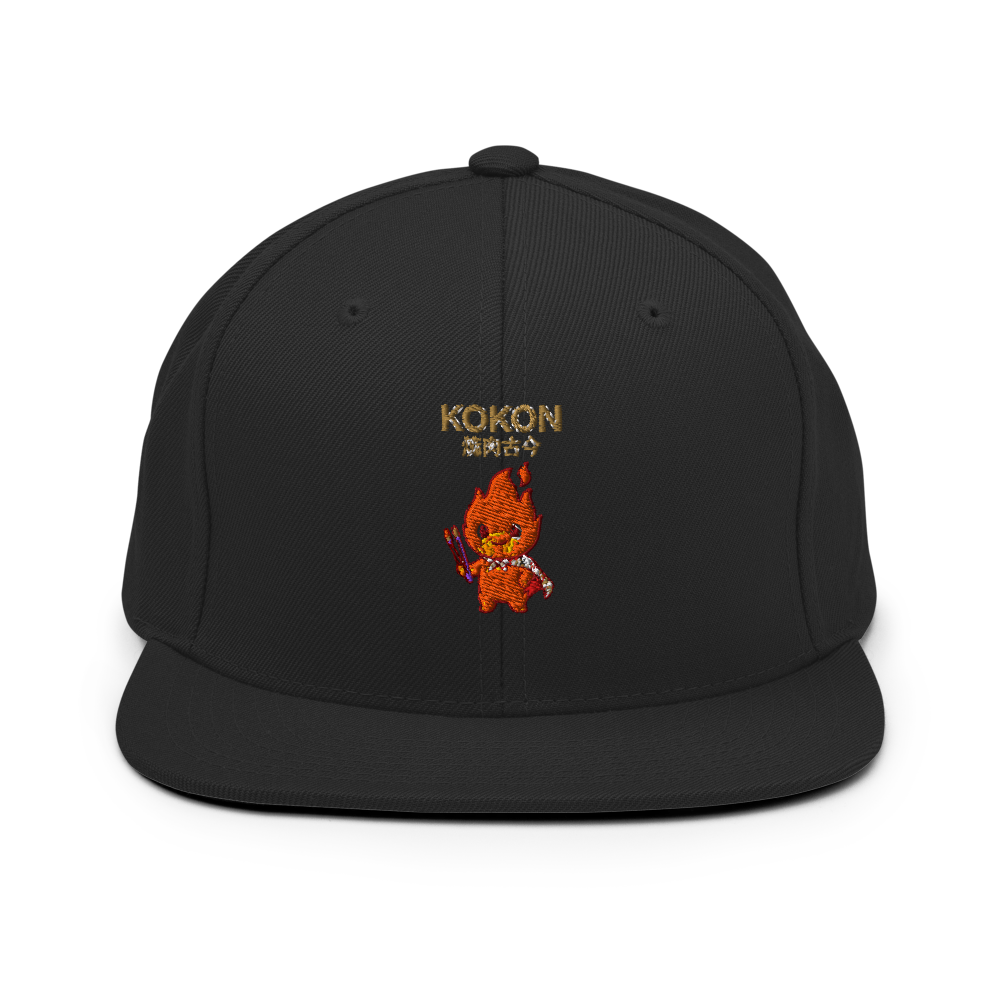 MU × KOKON Gold-Thread Snapback モック