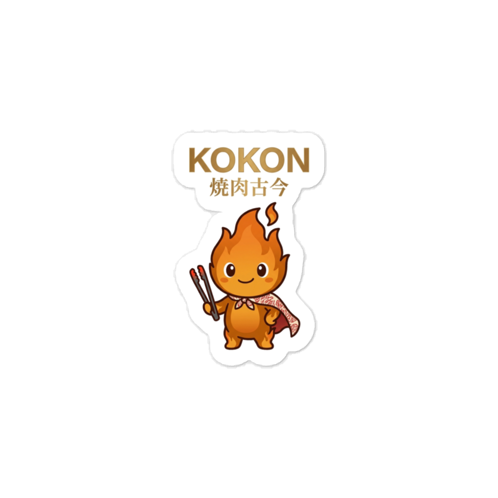MU × KOKON Die-Cut Sticker モック
