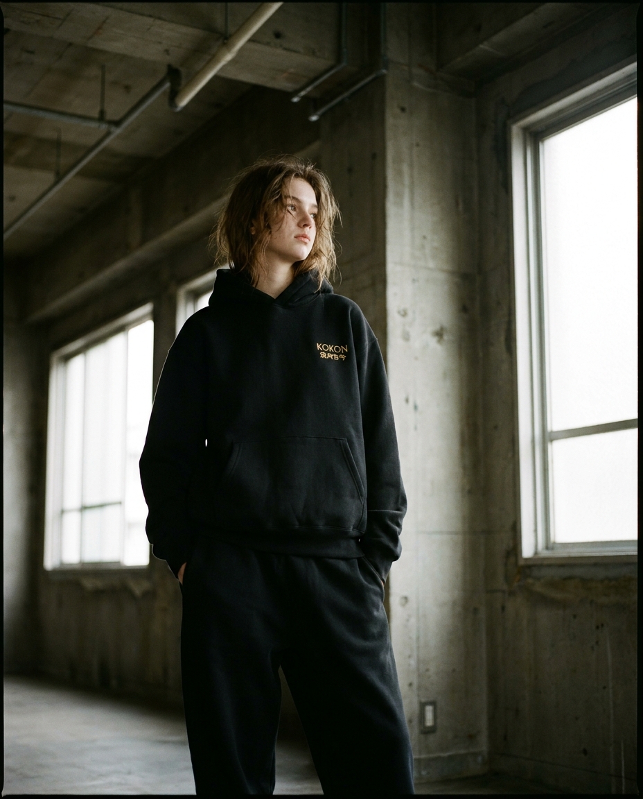 MU × KOKON Heavyweight Sweatpants 着画