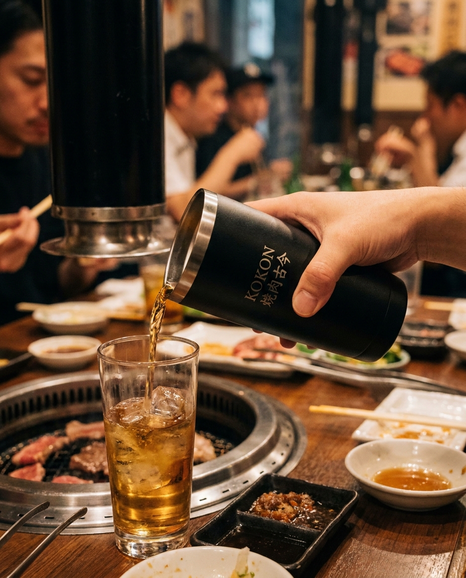 MU × KOKON Stainless Tumbler (20oz) 着画
