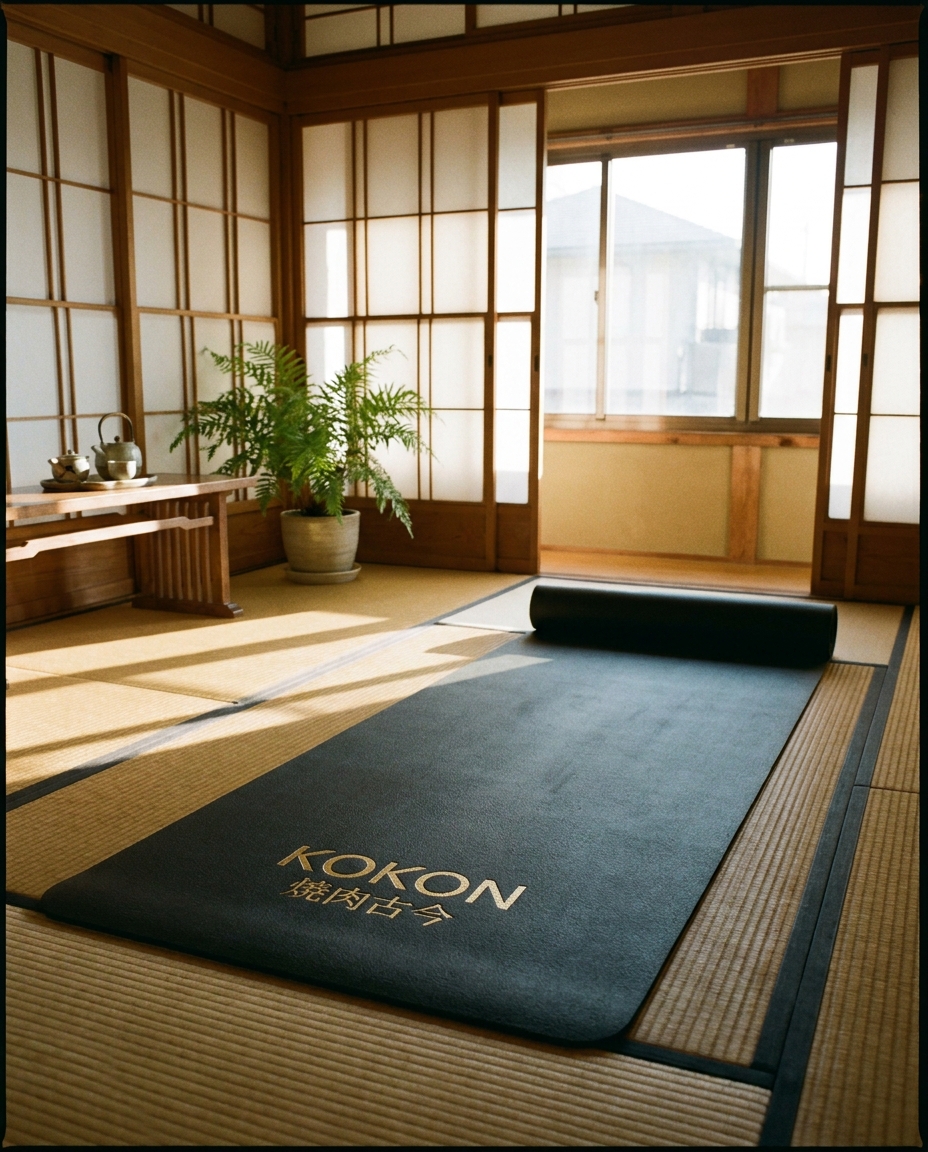 MU × KOKON Recovery Yoga Mat 着画
