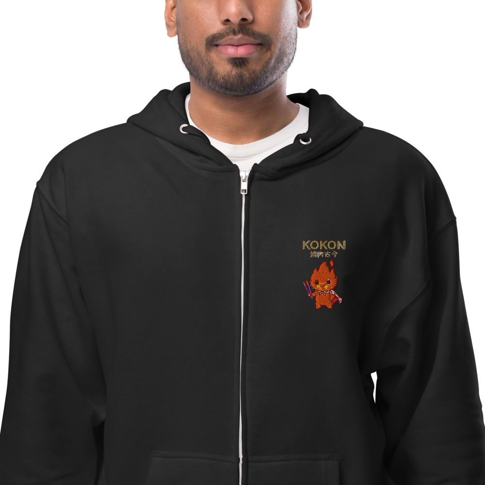 MU × KOKON Heavy Zip-Up Hoodie モック