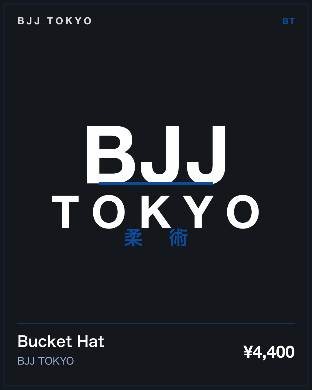 Bucket Hat · BJJ TOKYO