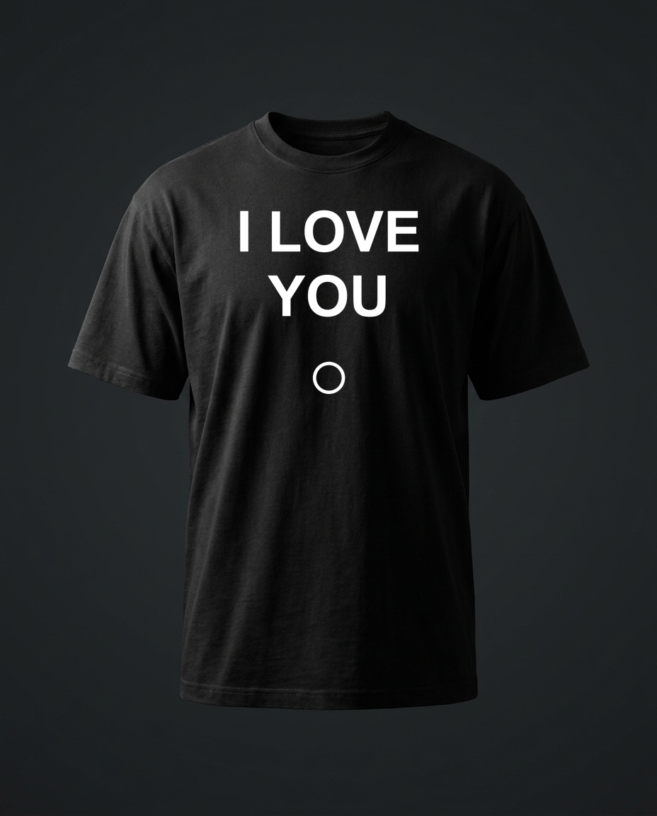 I love you ・ラブソング/まっすぐ · 黒T Bella+Canvas 3001 (M) · DTG · 🎵 着ると鳴る mu.koe.live/oto.html?s=i-love-you